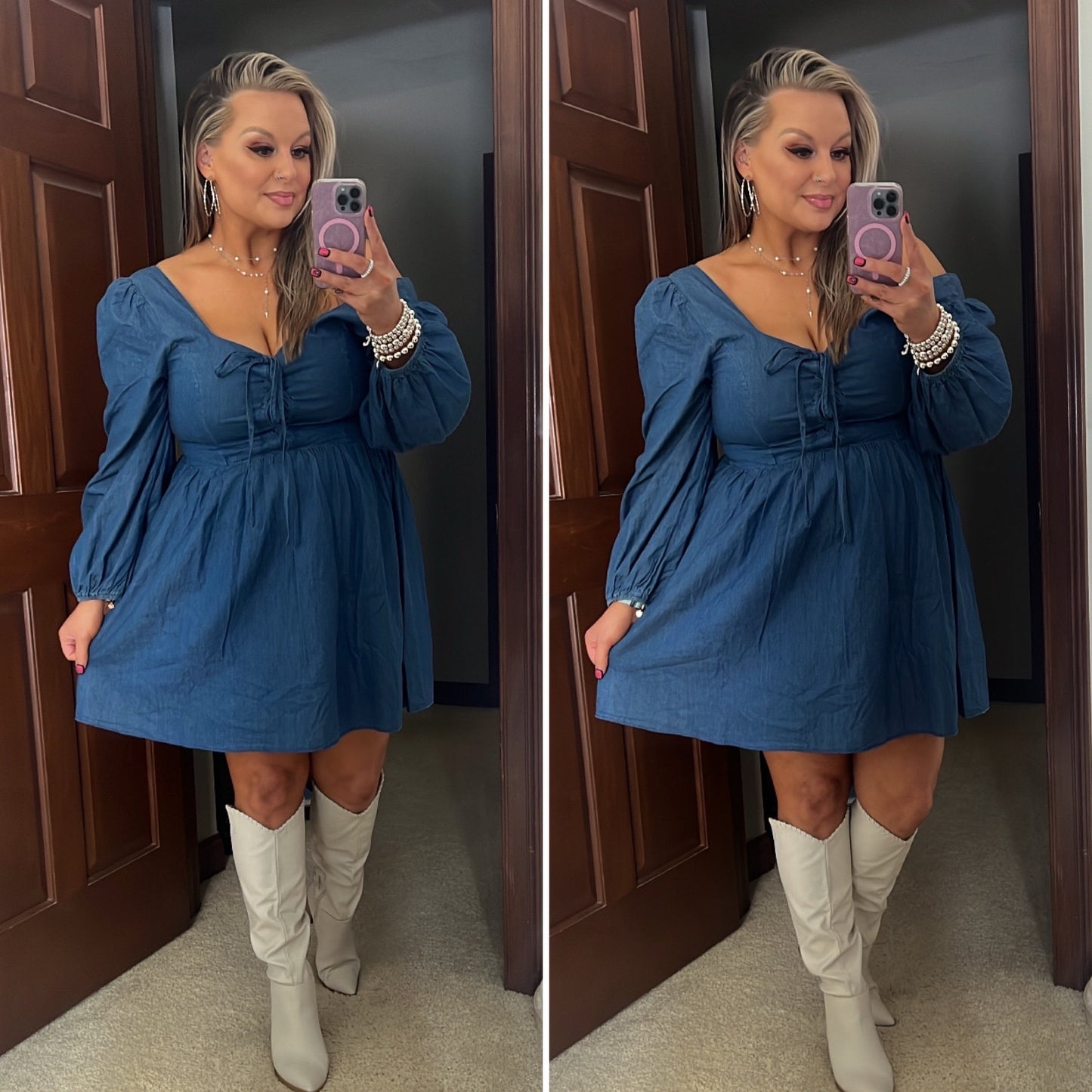 Denim Dress Outfit